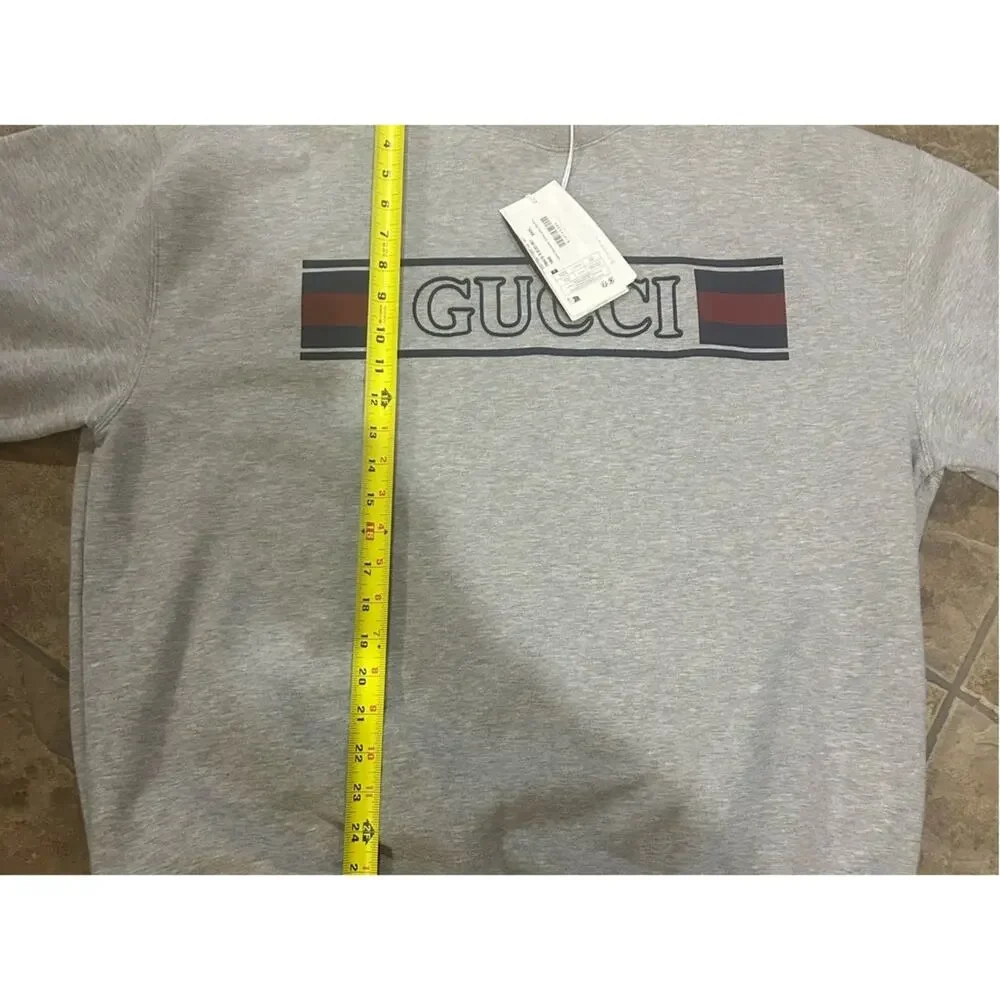 Men's Gucci jersey cotton sweatshirt prominent retro style embroidery size xxxl